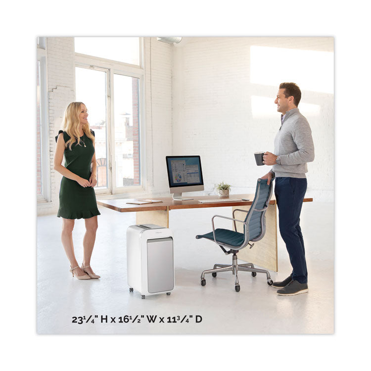 Powershred LX220 Micro-Cut Shredder, 20 Manual Sheet Capacity, White