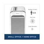 Powershred LX220 Micro-Cut Shredder, 20 Manual Sheet Capacity, White