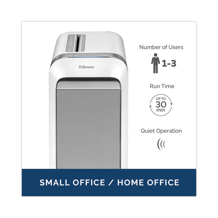 Powershred LX220 Micro-Cut Shredder, 20 Manual Sheet Capacity, White