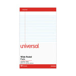 Perforated Ruled Writing Pads, Wide/legal Rule, Red Headband, 50 White 8.5 X 14 Sheets, Dozen