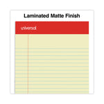 Perforated Ruled Writing Pads, Narrow Rule, Red Headband, 50 Canary-Yellow 5 X 8 Sheets, Dozen