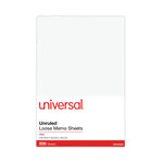 Loose White Memo Sheets, 4 X 6, Unruled, Plain White, 500/pack
