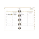 Day Designer Navy Stripe Daily/Monthly Planner, Horizontal Stripe Artwork, 8 x 5, Navy/White Cover, 12-Month (Jan-Dec): 2025