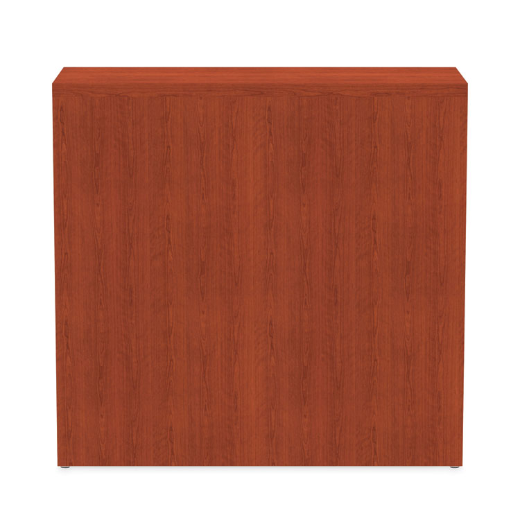 Alera Valencia Series Bookcase, Two-Shelf, 31.75w x 14d x 29.5h, Med Cherry