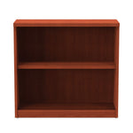 Alera Valencia Series Bookcase, Two-Shelf, 31.75w x 14d x 29.5h, Med Cherry
