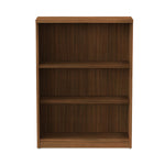 Alera Valencia Series Bookcase, Three-Shelf, 31.75w x 14d x 39.38h, Modern Walnut