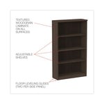 Alera Valencia Series Bookcase, Four-Shelf, 31.75w x 14d x 54.88h, Espresso