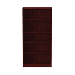 Alera Valencia Series Bookcase, Five-Shelf, 31.75w x 14d x 64.75h, Mahogany