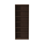 Alera Valencia Series Bookcase, Six-Shelf, 31.75w x 14d x 80.25h, Espresso