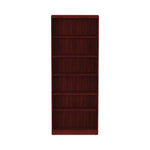Alera Valencia Series Bookcase, Six-Shelf, 31.75w x 14d x 80.25h, Mahogany