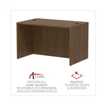 Alera Valencia Series Straight Front Desk Shell, 47.25" X 29.5" X 29.63", Modern Walnut
