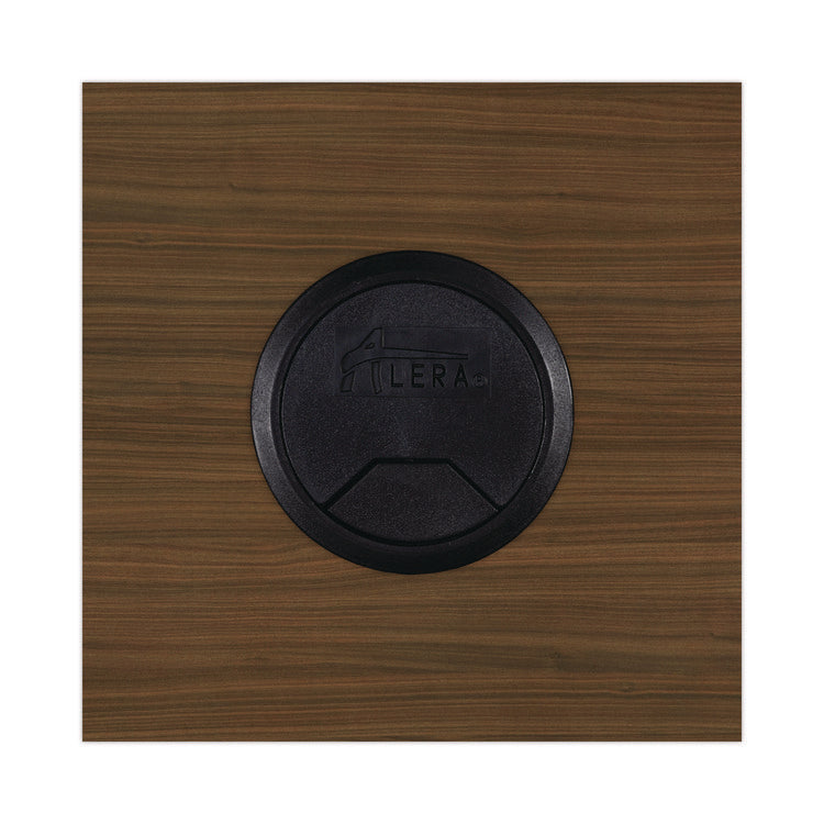 Alera Valencia Series Straight Front Desk Shell, 47.25" X 29.5" X 29.63", Modern Walnut