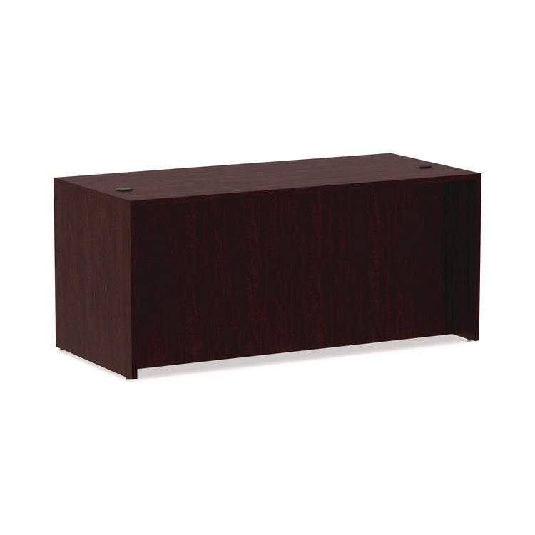 Alera Valencia Series Straight Front Desk Shell, 65" X 29.5" X 29.63", Mahogany
