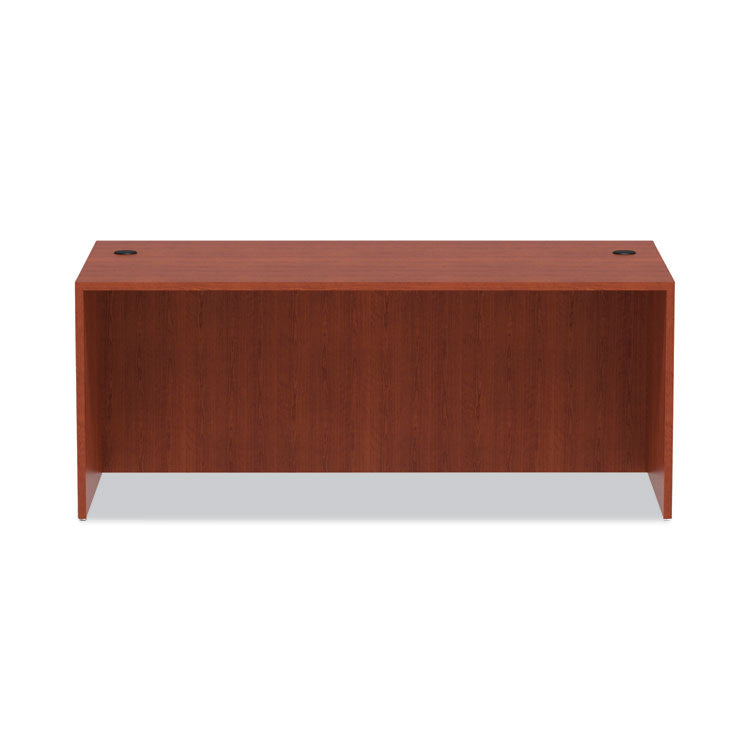 Alera Valencia Series Straight Front Desk Shell, 71" X 35.5" X 29.63", Medium Cherry