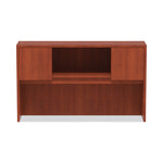 Alera Valencia Series Hutch with Doors, 4 Compartments, 58.88w x 15d x 35.38h, Medium Cherry