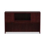 Alera Valencia Series Hutch with Doors, 4 Compartments, 58.88w x 15d x 35.38h, Mahogany