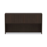 Alera Valencia Series Hutch with Doors, 4 Compartments, 64.75w x 15d x 35.38h, Espresso