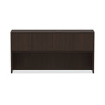 Alera Valencia Series Hutch with Doors, 4 Compartments, 70.63w x 15d x 35.38h, Espresso