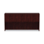 Alera Valencia Series Hutch with Doors, 4 Compartments, 70.63w x 15d x 35.38h, Mahogany