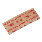 Tubular Coin Wrappers, Quarters, $10, Pop-Open Wrappers, 1000/pack