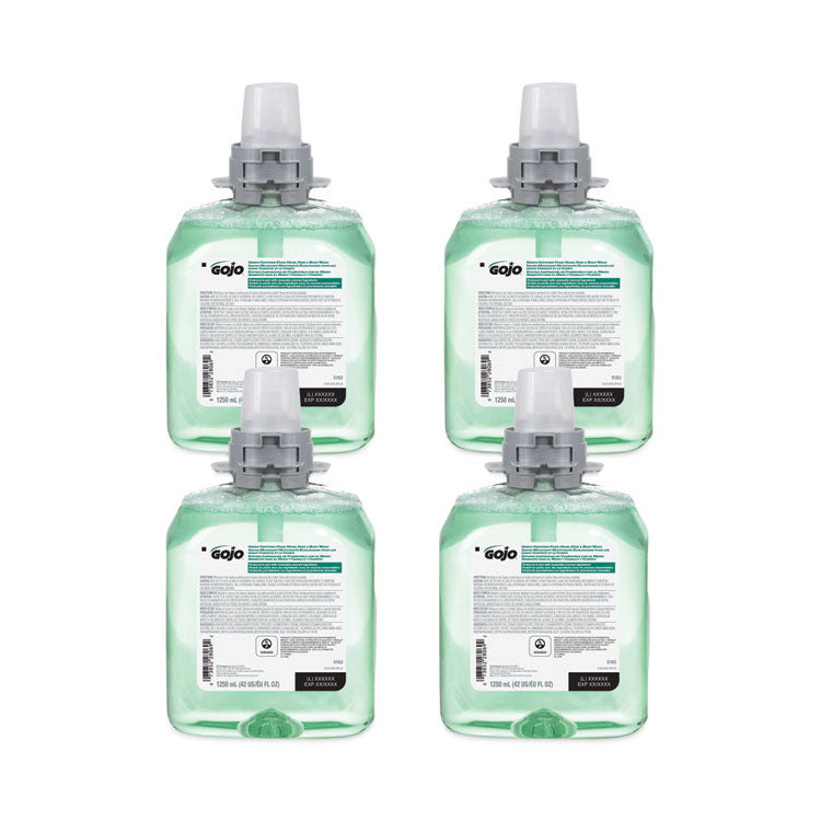 Green Certified Foam Hair and Body Wash Refill, Cucumber Melon Scent, 1,250 mL, 4/Carton