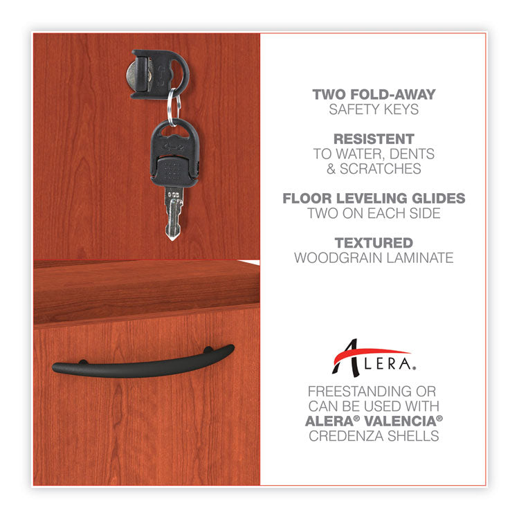 Alera Valencia Series Lateral File, 2 Legal/letter-Size File Drawers, Medium Cherry, 34" X 22.75" X 29.5"