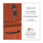 Alera Valencia Series Full Pedestal File, Left/right, 3-Drawers: Box/box/file, Legal/letter, Cherry, 15.63" X 20.5" X 28.5"