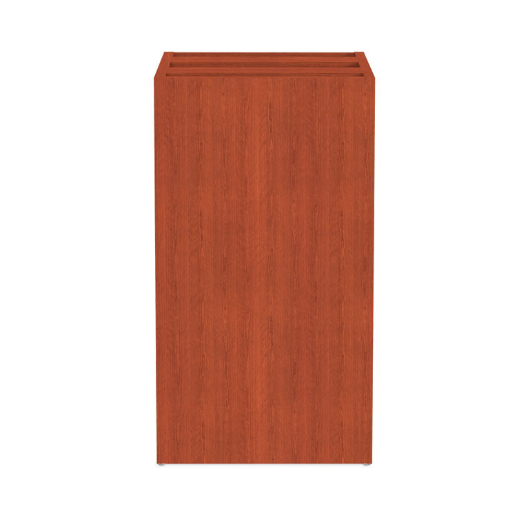 Alera Valencia Series Full Pedestal File, Left/right, 3-Drawers: Box/box/file, Legal/letter, Cherry, 15.63" X 20.5" X 28.5"