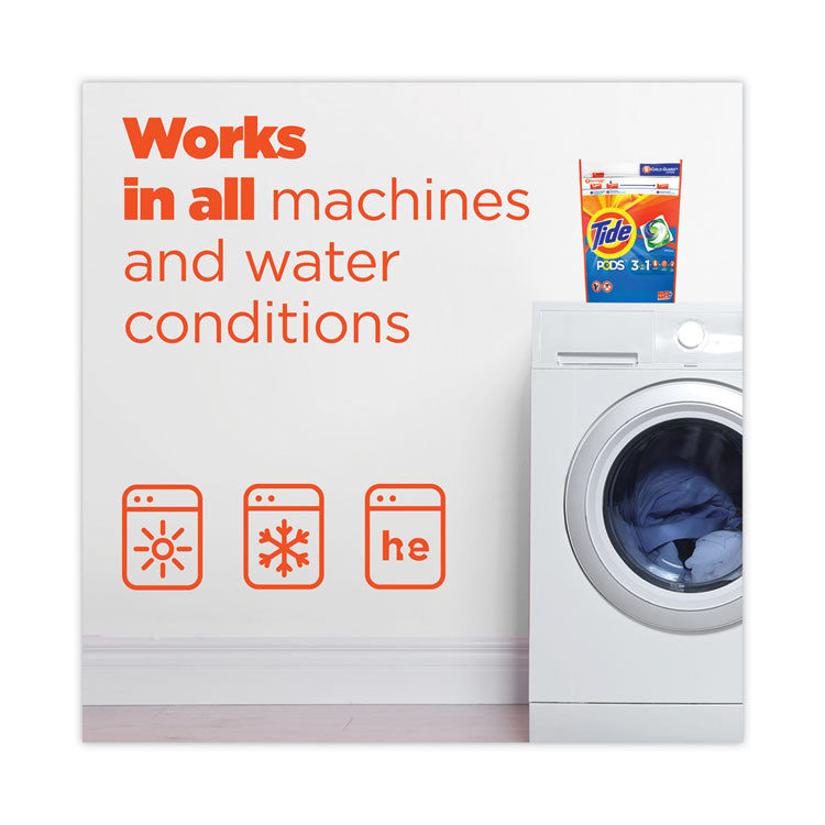 Pods, HE Compatible, Tide Original, 112 Pods/Tub, 4 Tubs/Carton