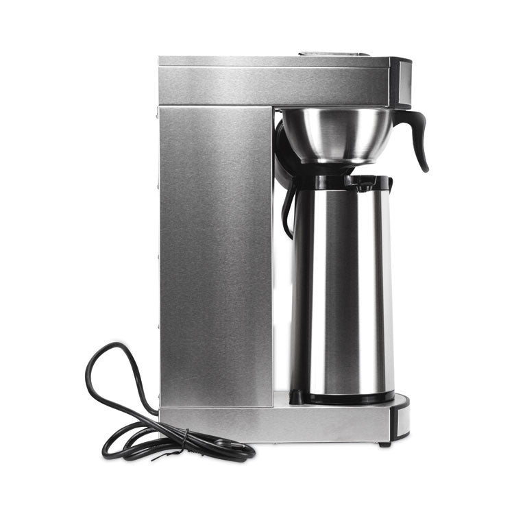 Air Pot Brewer, 75 oz, 8.75 x 14.75 x 21.25, Stainless Steel