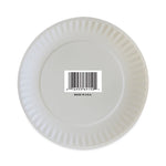 Coated Paper Plates, 6" Dia, White, 100/pack, 12 Packs/carton