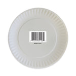 Coated Paper Plates, 9" Dia, White, 100/pack, 12 Packs/carton
