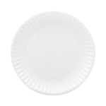 Coated Paper Plates, 9" Dia, White, 100/pack, 12 Packs/carton