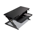 Precision Standing Desk, 35.4" x 22.2" x 6.2" to 20", Black