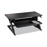 Precision Standing Desk, 35.4" x 22.2" x 6.2" to 20", Black