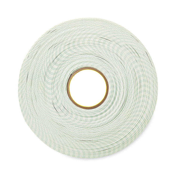 Permanent High-Density Foam Mounting Tape, Holds Up To 2 Lbs, 0.75" X 38 Yds, White