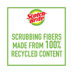 Non-Scratch Multi-Purpose Scrub Sponge, 4.4 X 2.6, 0.8" Thick, Blue, 6/pack