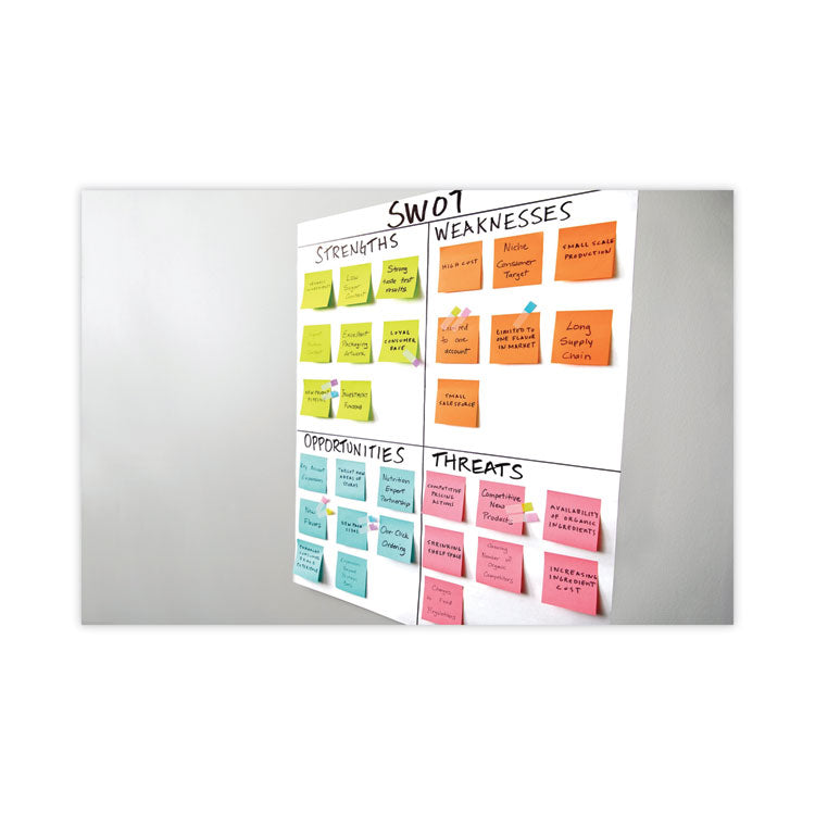 Vertical-Orientation Self-Stick Easel Pads, Green Headband, Unruled, 25 x 30, White, 30 Sheets, 2/Carton