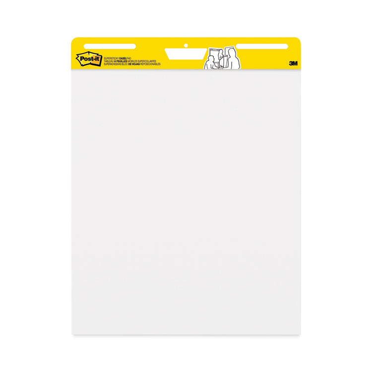 Vertical-Orientation Self-Stick Easel Pad Value Pack, Unruled, 25 x 30, White, 30 Sheets, 4/Carton