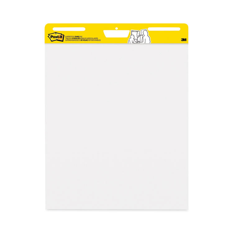 Vertical-Orientation Self-Stick Easel Pad Value Pack, Unruled, 25 x 30, White, 30 Sheets, 6/Carton