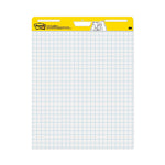 Vertical-Orientation Self-Stick Easel Pads, Quadrille Rule (1 sq/in), 25 x 30, White, 30 Sheets, 2/Carton