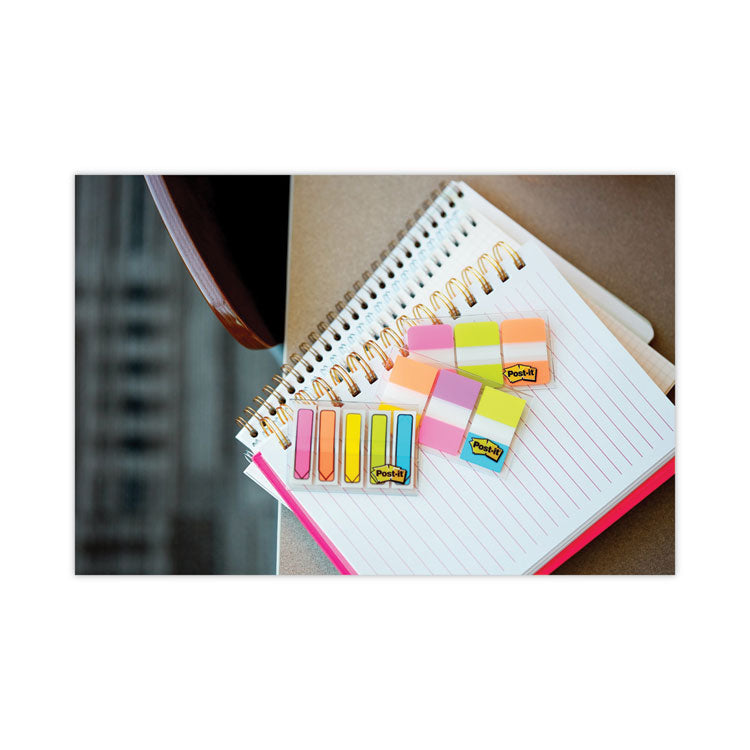 Standard Page Flags in Dispenser, Green, 50 Flags/Dispenser, 2 Dispensers/Pack