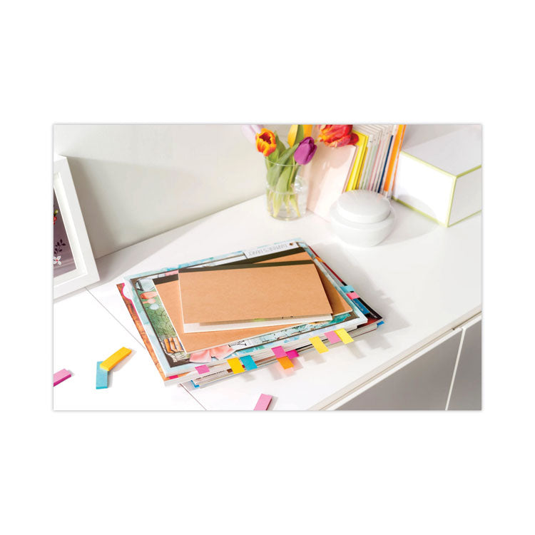 Standard Page Flags in Dispenser, Purple, 50 Flags/Dispenser, 2 Dispensers/Pack