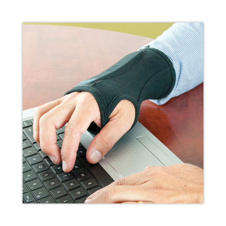 SmartGlove Wrist Wrap, Large, Fits Hands Up to 4.25" Wide, Black