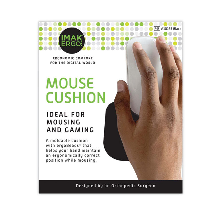 Mouse Wrist Cushion, 5.75 x 3.75, Black