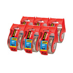 3850 Heavy-Duty Packaging Tape With Dispenser, 1.5" Core, 1.88" X 66.66 Ft, Clear, 6/pack