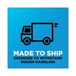 3850 Heavy-Duty Packaging Tape With Dispenser, 1.5" Core, 1.88" X 66.66 Ft, Clear, 6/pack