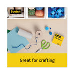 Double-Sided Permanent Tape In Handheld Dispenser, 1" Core, 0.5" X 20.83 Ft, Clear, 3/pack