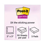 Pads in Playful Primary Collection Colors, 3" x 3", 90 Sheets/Pad, 5 Pads/Pack