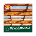 All Weather Hooks and Strips, Small, Plastic, Clear, 16 Clips and 20 Strips/Pack